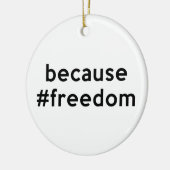 なぜなら自由 セラミックオーナメント (左)