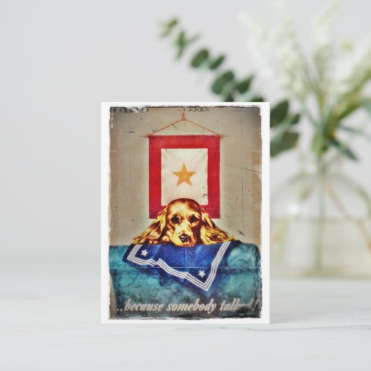 なぜなら誰かが悲しい思い切った第二次世界大戦を話したからだ ポストカード (スタンド正面)