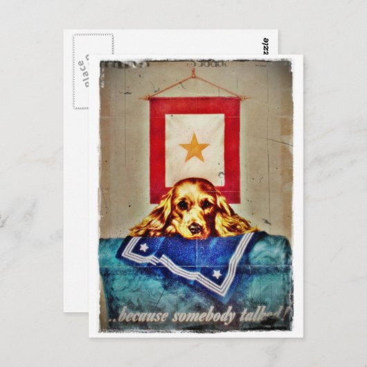 なぜなら誰かが悲しい思い切った第二次世界大戦を話したからだ ポストカード (正面/裏面)