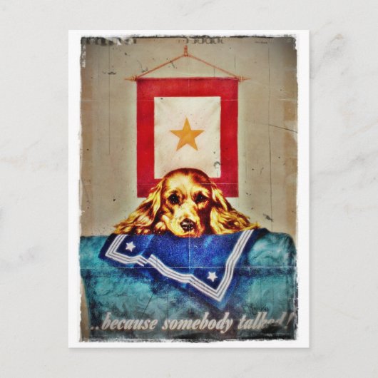 なぜなら誰かが悲しい思い切った第二次世界大戦を話したからだ ポストカード (正面)