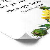 なぜなら,恵みによって信仰を通救して,エペソ人は ポスター (角)