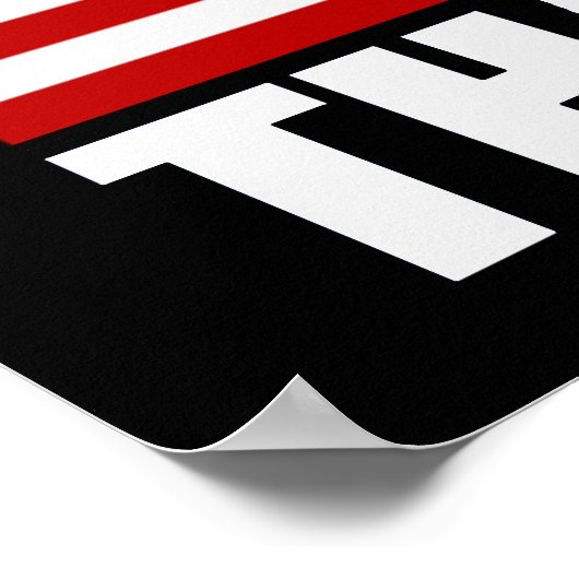 なぜなら'MERICA THAT WHY US Flag Poster （小） ポスター (角)