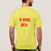 なぜまだ話していますか。 Tシャツ (裏面)