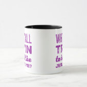 なぜイエス様を私に試してみようと?コーヒー マグカップ (中央)