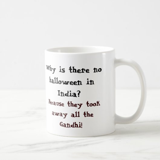 なぜインドのハロウィンありませんか。 コーヒーマグカップ (右)