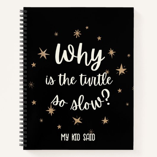 なぜカメがこんなに遅いのか私の子供はノートと言った ノートブック (正面)