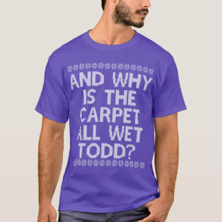 なぜカーペットが濡れているのかODD面白い Tシャツ