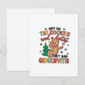 なぜクッキーは歯科治療が必要だったのか ジンジャーが入っていたから ノートカード (正面/裏面)