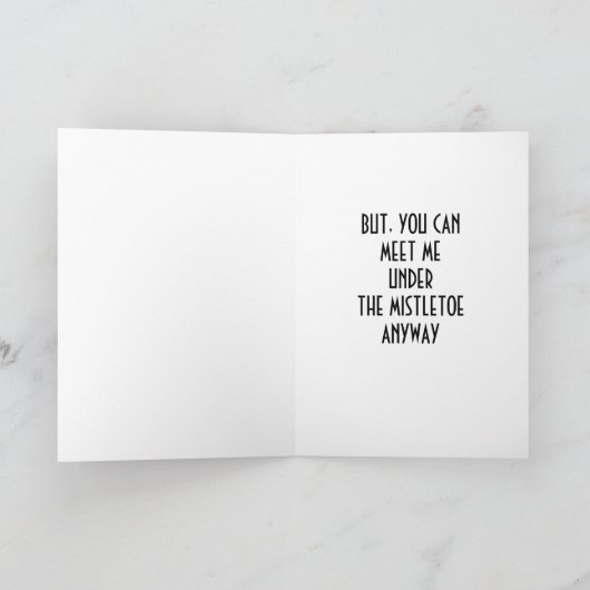 *なぜサンタは男なのか* 大人向けのクリスマスツリーの下のユーモア/ラブコメディ シーズンカード (内部)