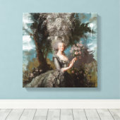 なぜストップ上のマリーアントワネット キャンバスプリント (インサイチュ (ウッドフロア))