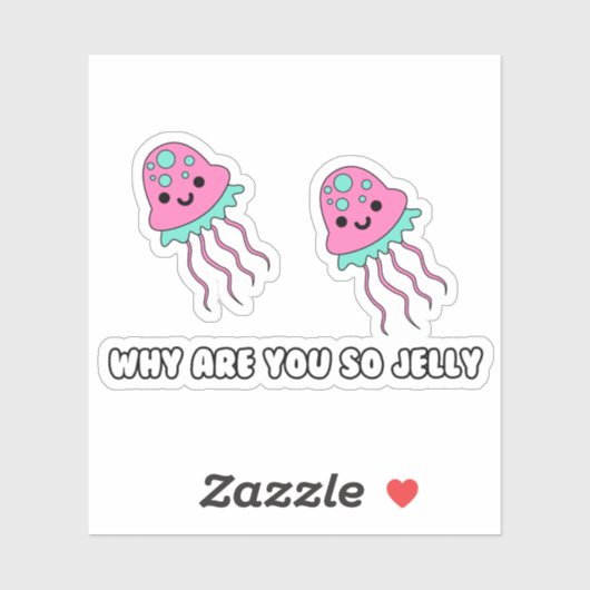 なぜゼリーのカスタムカットのビニール シール (シート)