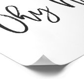 なぜダメなの?タイポグラフィポスター ポスター (角)