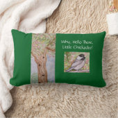 なぜハローザリトル《鳥》アメリカゴガラフォレストグリーン ランバークッション (ブランケット)