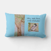 なぜハローザリトル《鳥》アメリカゴガラベビーブルー ランバークッション (裏面)