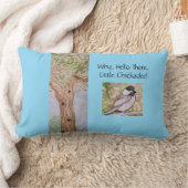 なぜハローザリトル《鳥》アメリカゴガラベビーブルー ランバークッション (ブランケット)