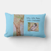 なぜハローザリトル《鳥》アメリカゴガラベビーブルー ランバークッション (正面)