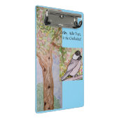 なぜハローザリトル《鳥》アメリカゴガラ ミニクリップボード (アングル)