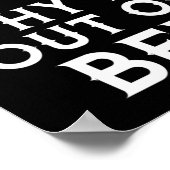 なぜベッドから出るのか見当もつかない ポスター (角)