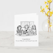 「なぜベンモが必要なんだ?」 |誕生日おもしろいカード カード (黄色い花)