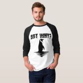 なぜペンギン?ペンギンの歩くグラフィック Tシャツ (正面フル)