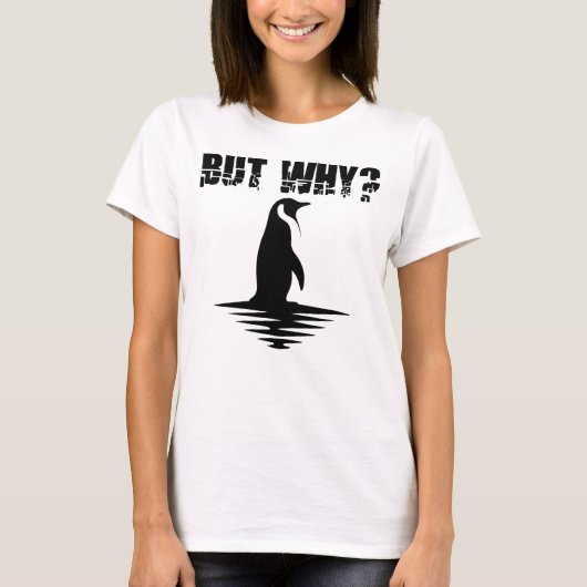 なぜペンギン?ペンギンの歩行グラフィック Tシャツ (正面)