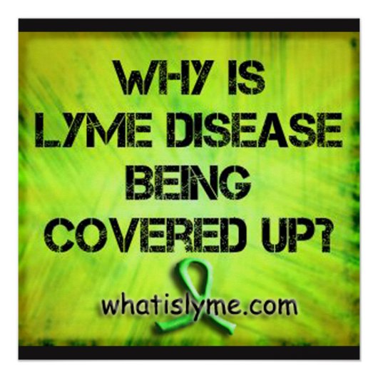 なぜライム病がポスターに覆われている ポスター (正面)