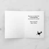 なぜ七面鳥は道を渡ったの?答おもしろいえ#2 シーズンカード (内部)