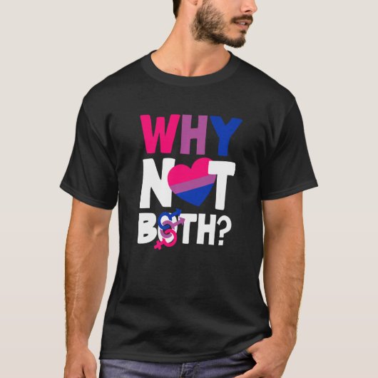 なぜ両方のBiプライドフラグBisexual Premium Tシャツ (正面)