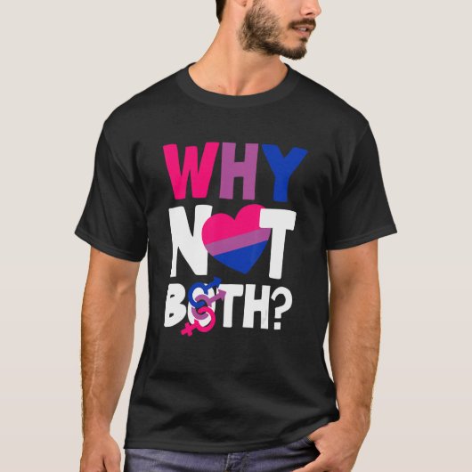 なぜ両方のBiプライドフラグBisexual Tシャツ (正面)