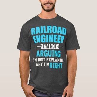 なぜ俺が正しい鉄道なのか説明しおもしろいただけだ Tシャツ
