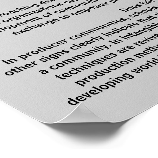 なぜ公正な取引を？ ポスター (角)