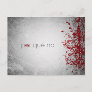 なぜ平和でないのかはがきでスペインのす。 ポストカード