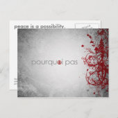 なぜ平和でないのかはがきでフランスのす。 ポストカード (正面/裏面)