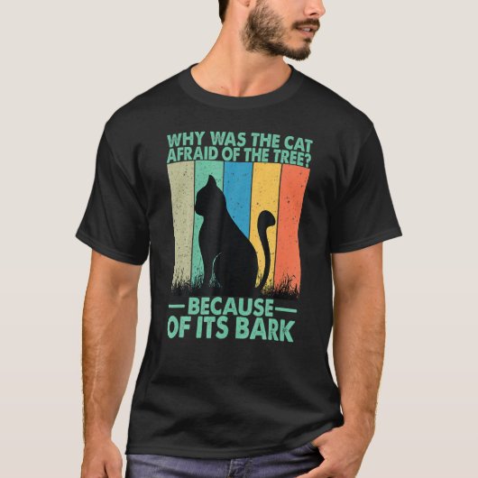 なぜ彼は猫が彼レーに恐怖心を抱いたのか Tシャツ (正面)