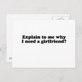 なぜ彼女が必要なの? ポストカード (正面/裏面)
