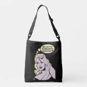 「なぜ彼氏は警官になれないのおもしろい?」 クロスボディバッグ (裏面)