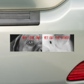 なぜ愛1 -けれども他を食べて下さいか。 バンパーステッカー (車上)