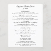 なぜ我々はそんなことをする |ブライダルシャワー (裏面)