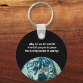 なぜ我々は人を殺す人々を殺すkilを証明する キーホルダー (正面)