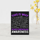 なぜ我々は線維筋痛認識度 カード (黄色い花)