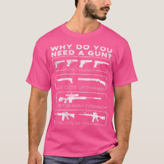 なぜ暴政に銃が必要なんだ Tシャツ