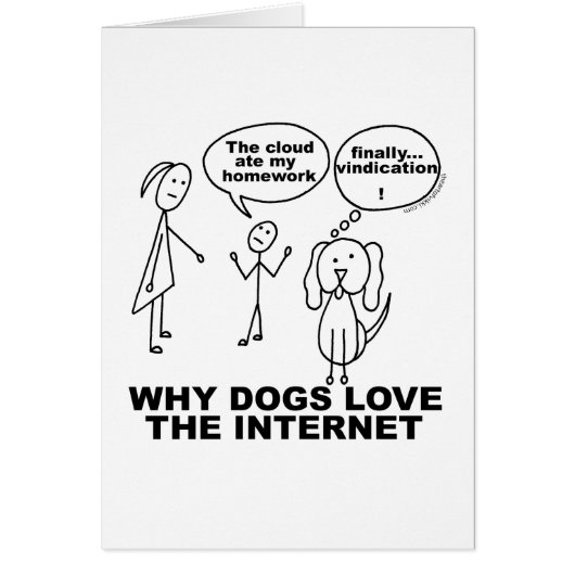 なぜ犬はインターネットカードを空白の愛すおもしろいる (正面)