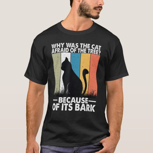 なぜ猫は木を恐れていた1 Tシャツ (正面)