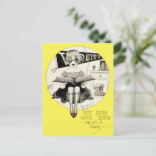 なぜ男の離れ子は家に戻って大学に行く ポストカード (スタンド正面)