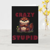 なぜ私がクレイジーだと言ってくるのをやめて 私はあなたがそんなに勉強する理由を聞かない カード (黄色い花)