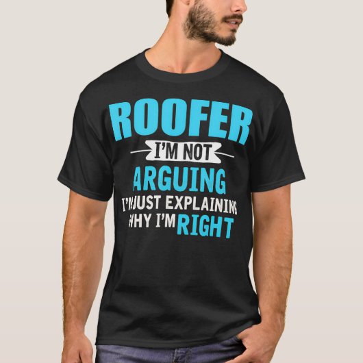 なぜ私が右の屋上にいるのか説明しおもしろいているだけ Tシャツ (正面)