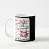 なぜ私たちはこれらの請求書の引用文を支払うおもしろい コーヒーマグカップ (左)