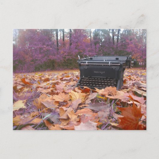 なぜ私に書しない？ ポストカード (正面)