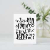なぜ私の中でイエス様を試そうとするのか? ポストカード (スタンド正面)
