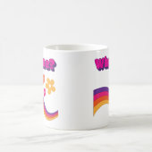 なぜ私の引用文カラフルが花文字を行はっきりしたう コーヒーマグカップ (中央)